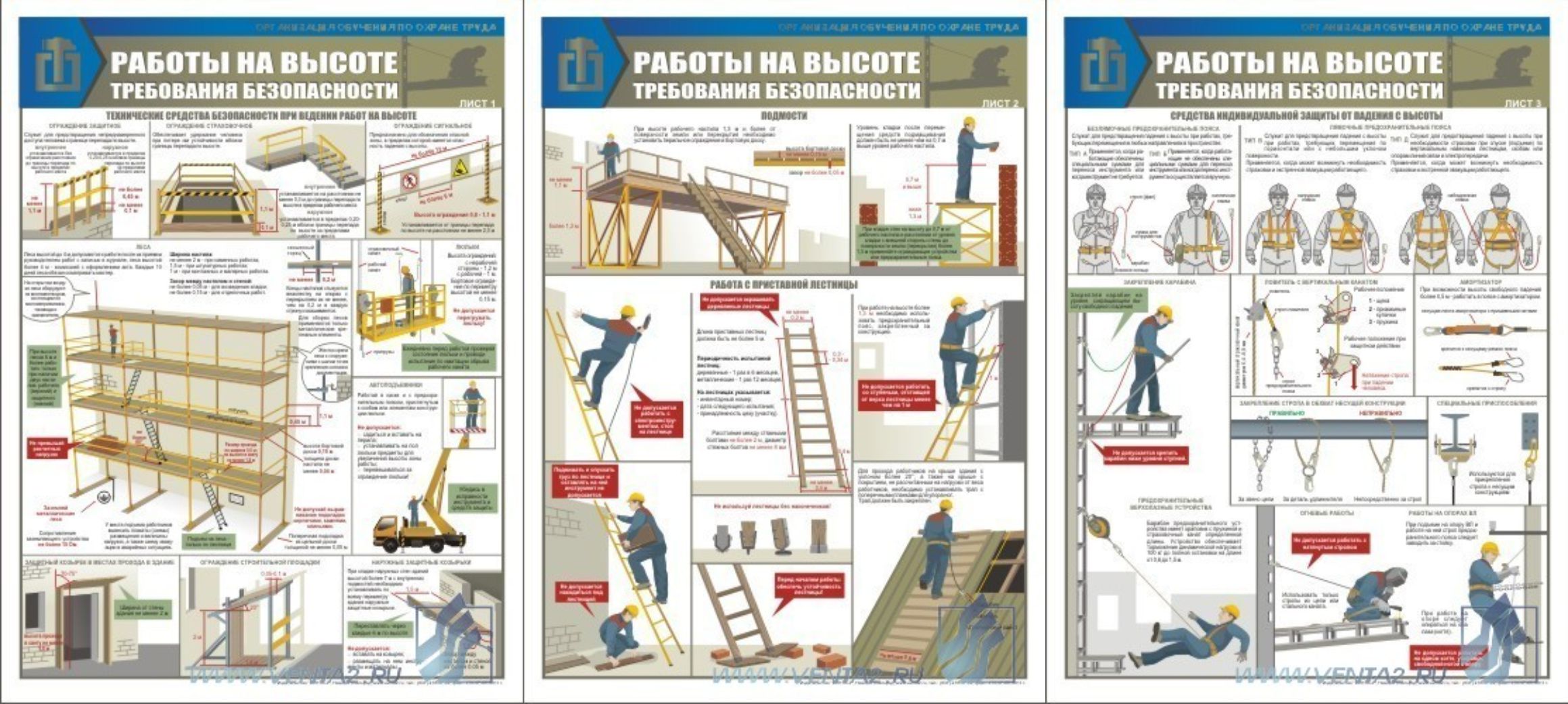 Рабочие люлек должны быть ознакомлены с проектом производства работ или технологическими картами