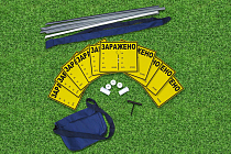 Комплект знаков ограждения КЗО-1М (носимый)
