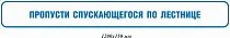 Пропусти спускающегося по лестнице 1200х150 мм