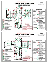 План эвакуации (600х400; Пластик ПВХ 4 мм, пленка фотолюминесцентная ГОСТ 12.2.143-2009, алюминиевый профиль; )